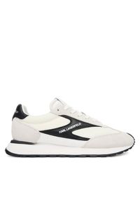 Karl Lagerfeld - KARL LAGERFELD Sneakersy KL51124E Biały. Kolor: biały. Materiał: zamsz, skóra