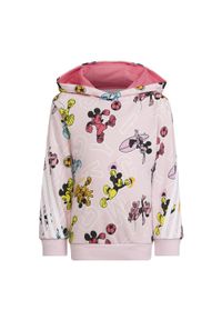 Adidas - Bluza dziecięca adidas Disney Mickey Mouse. Kolor: biały, różowy, wielokolorowy. Wzór: motyw z bajki #1