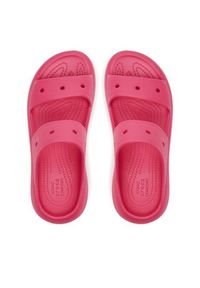 Crocs Klapki Classic Crush Sandal 207670 Różowy. Kolor: różowy #4