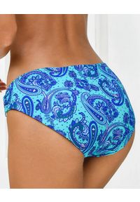 CAHA CAPO DUBAI - Dół od bikini Georgia. Kolor: niebieski. Materiał: materiał. Wzór: nadruk, aplikacja, paisley