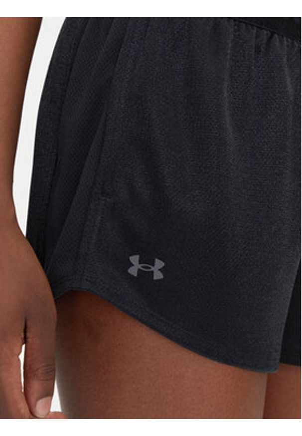 Under Armour Szorty sportowe Tech™ Play Up Shine 1389883 Czarny Regular Fit. Kolor: czarny. Materiał: syntetyk