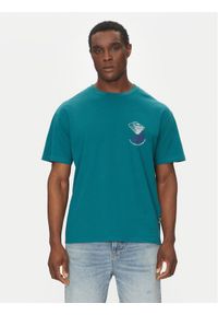 Quiksilver T-Shirt EQYZT08033 Zielony Regular Fit. Kolor: zielony. Materiał: bawełna