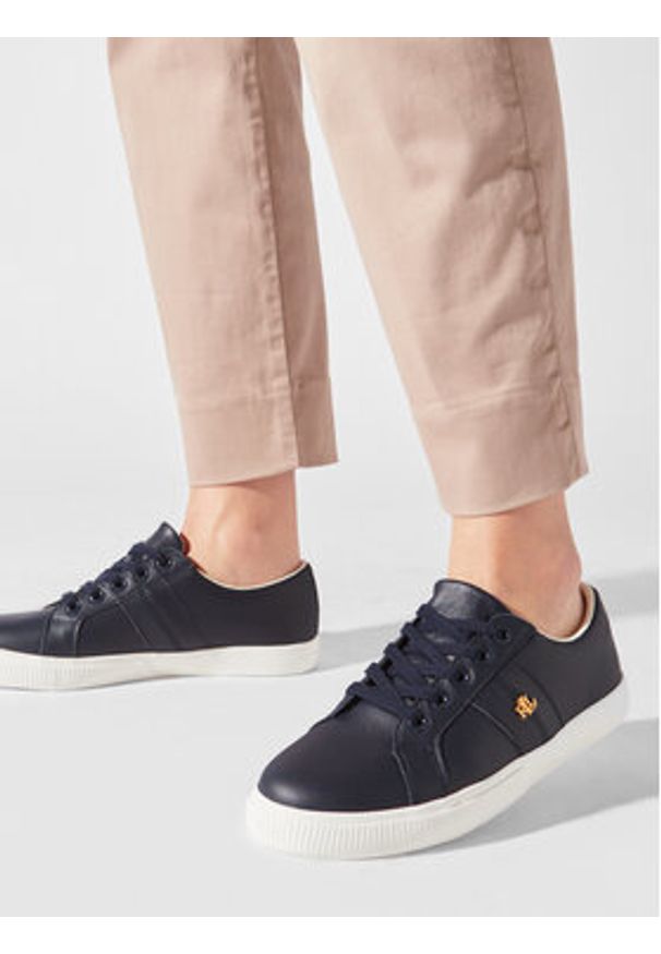 Lauren Ralph Lauren Tenisówki Janson II 802849533001 Granatowy. Kolor: niebieski. Materiał: skóra