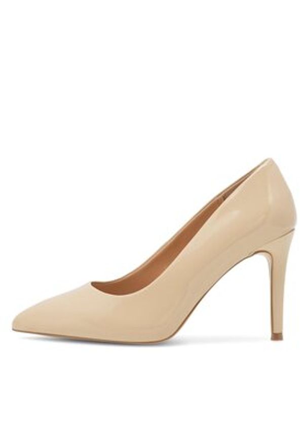 Sergio Bardi Szpilki WYL2142-22Z-A Beżowy. Kolor: beżowy. Materiał: skóra, lakier. Obcas: na szpilce