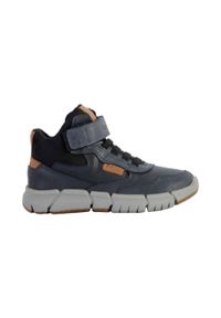 Geox - Buty GEOX J FLEXYPER BOY Niebieski. Kolor: niebieski. Materiał: tkanina, skóra. Sport: turystyka piesza