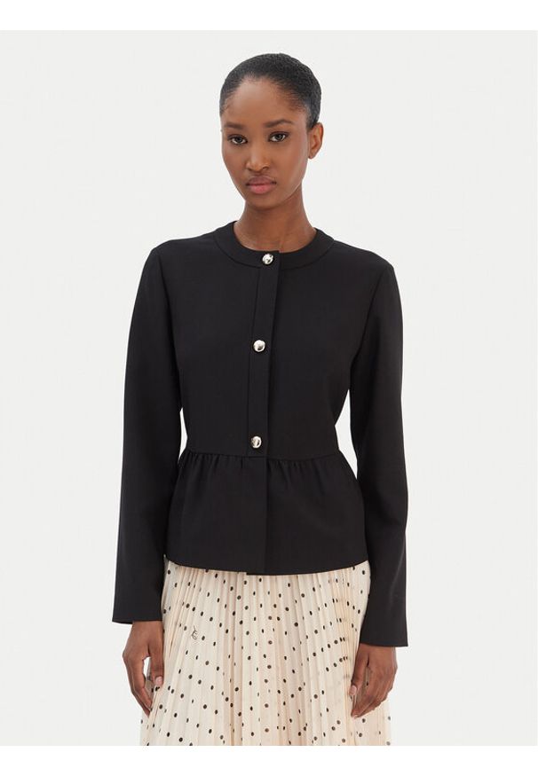 JOOP! Marynarka Jadora 30100030 Czarny Slim Fit. Kolor: czarny. Materiał: syntetyk