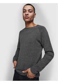 Jack & Jones - Jack&Jones Sweter Hill 12157321 Szary Regular Fit. Kolor: szary. Materiał: bawełna #1