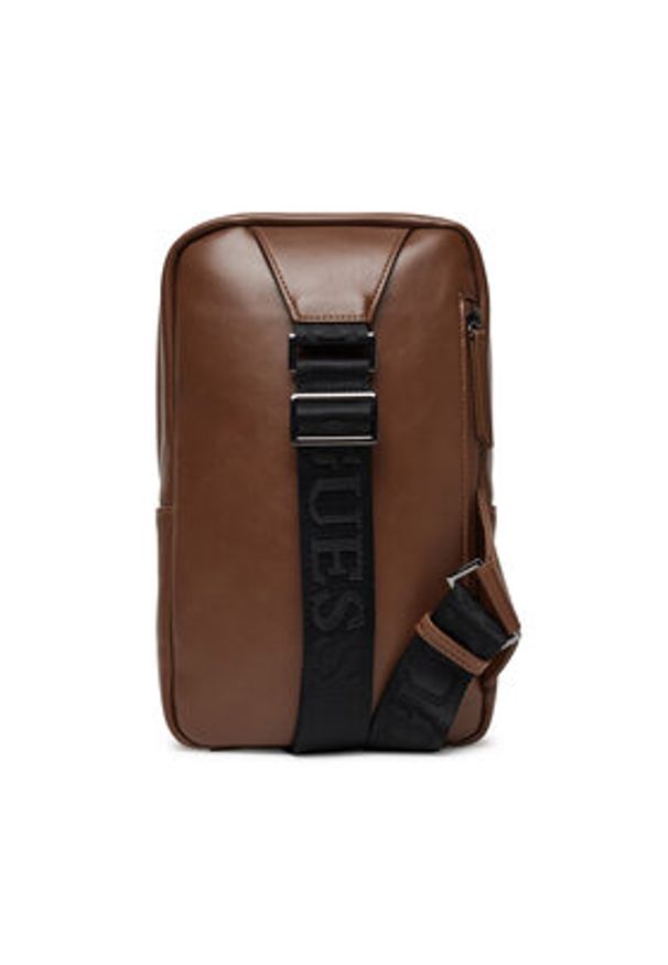 Guess Plecak 175891 Brązowy. Kolor: brązowy. Materiał: skóra