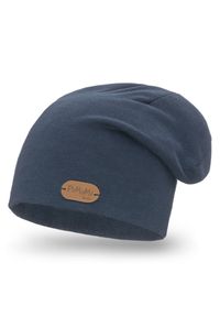 Przedłużana czapka bawełniana dla dzieci PaMaMi - Jeansowy. Materiał: elastan, bawełna. Sezon: wiosna #1