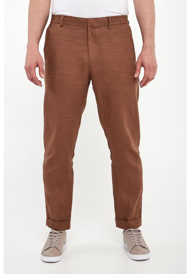 Liu Jo - Spodnie męskie lniane LIU JO. Materiał: len