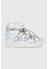 Inuikii Śniegowce kolor srebrny. Nosek buta: okrągły. Zapięcie: sznurówki. Kolor: srebrny. Materiał: guma #1