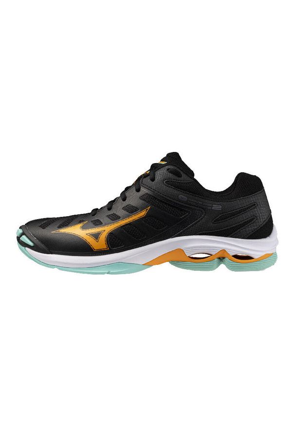 Dziecięce buty halowe Mizuno Wave Voltage. Kolor: czarny. Model: Mizuno Wave. Sport: siatkówka