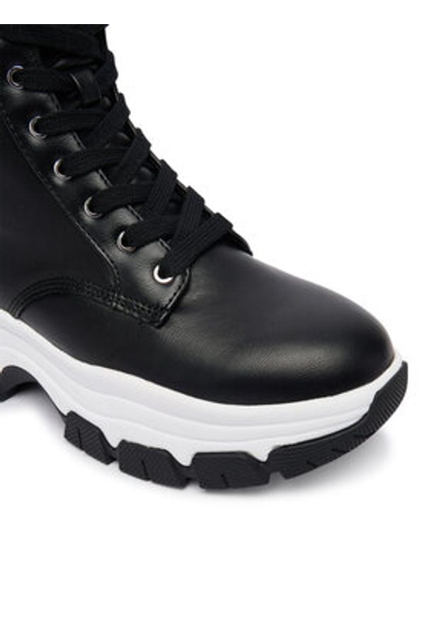 Guess Trzewiki FLFBNZ ELE12 Czarny. Kolor: czarny. Materiał: skóra