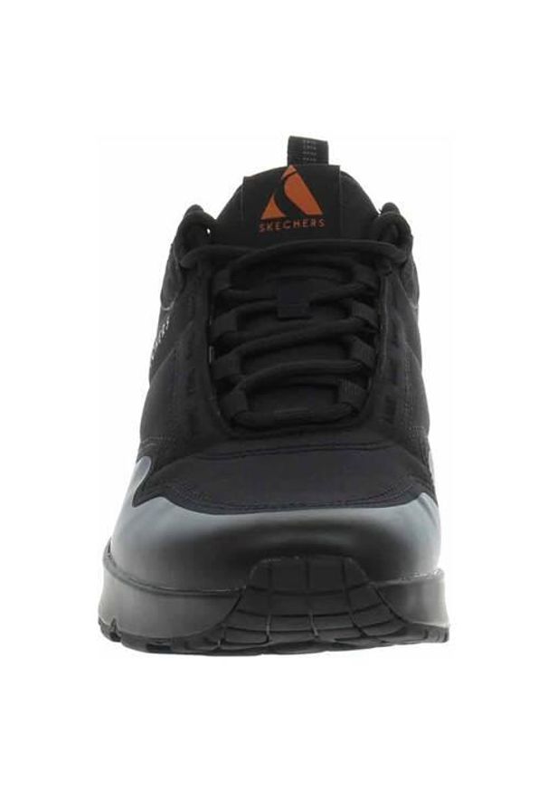 skechers - Buty do chodzenia męskie Skechers Uno Maverick. Kolor: czarny. Materiał: materiał, syntetyk. Szerokość cholewki: normalna. Sport: turystyka piesza