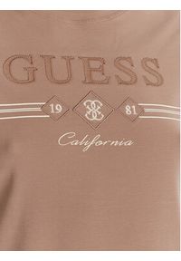 Guess T-Shirt V6GI06 K2967 Beżowy Regular Fit. Kolor: beżowy. Materiał: lyocell #3