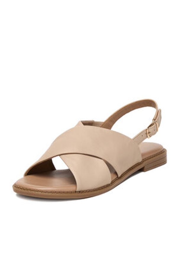 Lasocki Sandały CEO-EST-AFIONA-11 Beżowy. Kolor: beżowy. Materiał: skóra