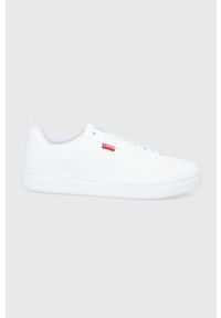 Levi's® - Levi's Buty Caples 2.0 kolor biały. Okazja: na spotkanie biznesowe. Nosek buta: okrągły. Zapięcie: sznurówki. Kolor: biały. Materiał: guma #1
