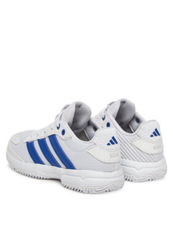 Adidas - adidas Buty halowe Stabil Indoor JR0745 Biały. Kolor: biały. Materiał: materiał