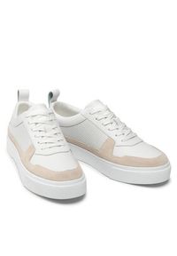 Calvin Klein Sneakersy Low Top Lace Up Lth HM0HM00495 Biały. Kolor: biały. Materiał: skóra #4