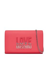 Love Moschino - LOVE MOSCHINO Torebka JC4260PP0MKD0615 Różowy. Kolor: różowy. Materiał: skórzane