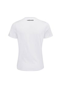 Head - T-shirt damski Club Lara. Kolor: biały. Materiał: poliester, bawełna, materiał, jersey. Sport: tenis #1