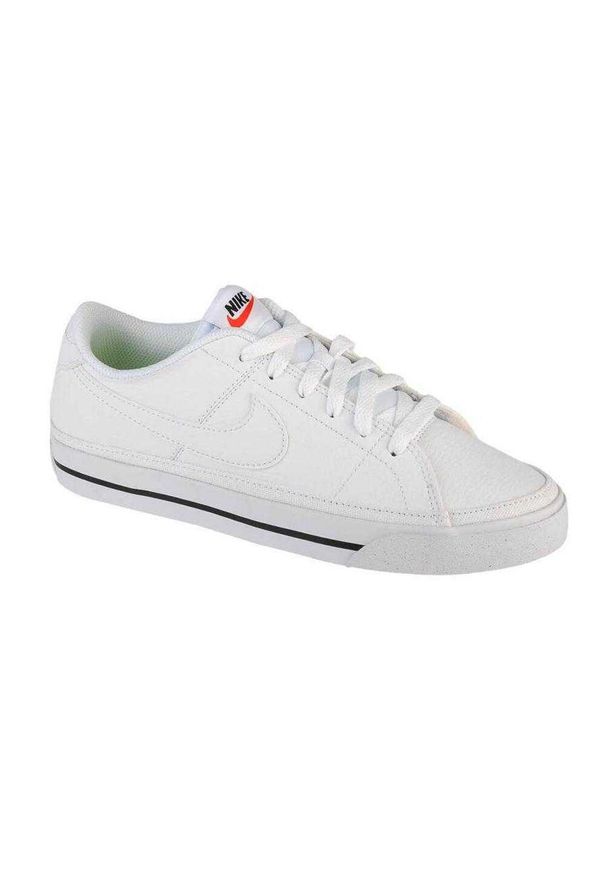 Nike - Damskie Buty Sportowe Legacy Ze Skóry Syntetycznej. Kolor: biały. Materiał: syntetyk, skóra. Sezon: zima. Styl: sportowy