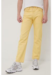 Levi's® - Levi's jeansy 501 ORIGINAL męskie. Okazja: na spotkanie biznesowe. Kolor: żółty. Styl: biznesowy