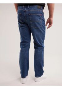 Big-Star - Jeansy męskie z prostą nogawką granatowe Trent 481. Stan: podwyższony. Kolor: niebieski. Styl: klasyczny #8