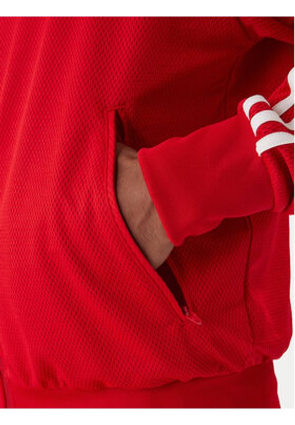 Adidas - adidas Bluza adicolor Firebird KE0788 Czerwony Loose Fit. Kolor: czerwony. Materiał: syntetyk
