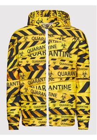 Mr. GUGU & Miss GO Bluza Unisex Quarantine Żółty Regular Fit. Kolor: żółty. Materiał: syntetyk