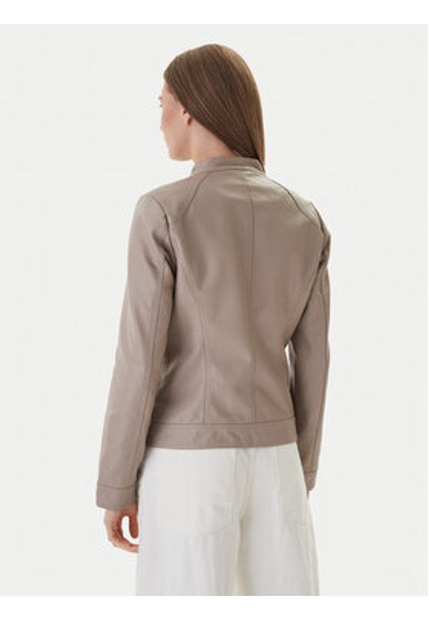 only - ONLY Kurtka z imitacji skóry Bandit 15081400 Beżowy Regular Fit. Kolor: beżowy. Materiał: skóra