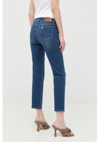 Liu Jo jeansy damskie medium waist. Kolor: niebieski #2