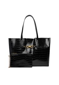 Just Cavalli Torebka 79RA4BH6 ZSB96 Czarny. Kolor: czarny. Materiał: skórzane