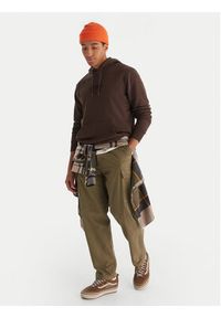 Quiksilver Bluza Screen Fleece Fineline EQYFT05136 Brązowy Regular Fit. Kolor: brązowy. Materiał: syntetyk #4