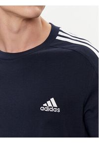 Adidas - adidas T-Shirt Essentials Single Jersey 3-Stripes T-Shirt IC9335 Niebieski Regular Fit. Kolor: niebieski. Materiał: bawełna #5