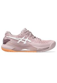 Buty do tenisa damskie Asics Gel-resolution 9 Clay. Zapięcie: sznurówki. Kolor: wielokolorowy. Materiał: materiał, tkanina, syntetyk. Szerokość cholewki: normalna. Sport: tenis #1