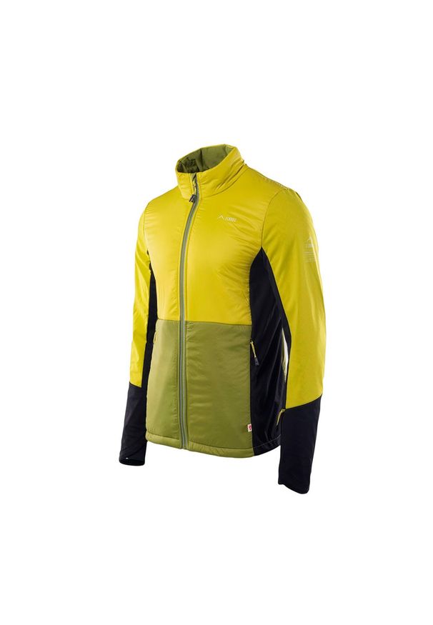 Elbrus - Męska Kurtka Dirro PrimaLoft Padded Jacket. Kolor: zielony, wielokolorowy, żółty. Technologia: Primaloft