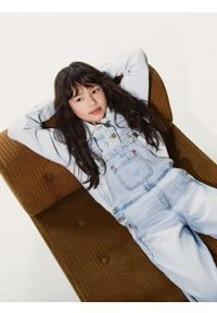 Reserved - Jeansowe ogrodniczki - niebieski. Kolor: niebieski #1