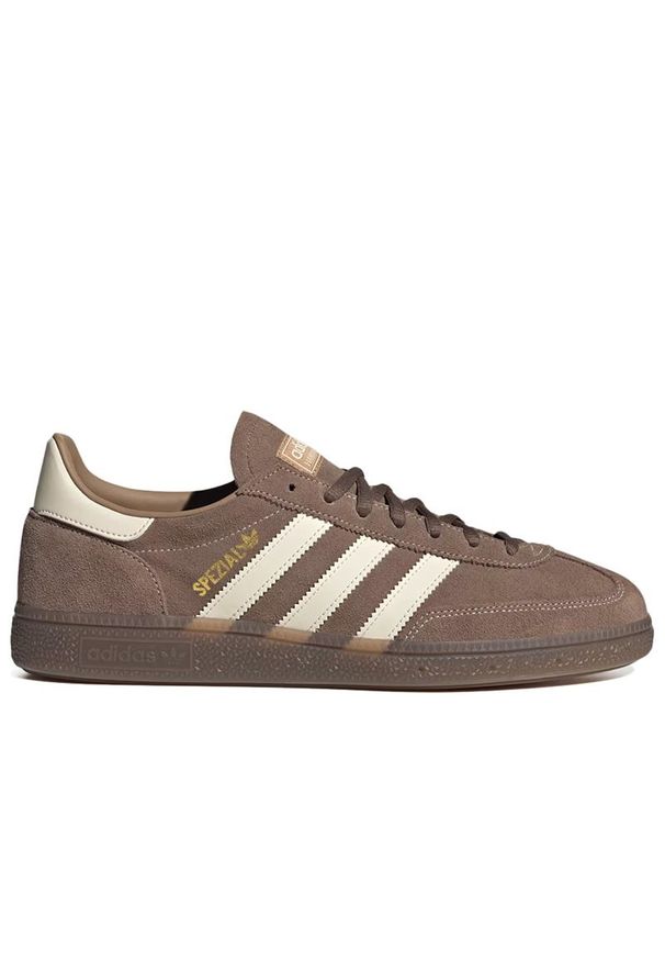 Adidas - Buty unisex adidas Originals Handball Spezial KK1153 - brązowe. Zapięcie: sznurówki. Kolor: brązowy. Materiał: materiał, guma. Szerokość cholewki: normalna. Sport: piłka ręczna