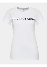 U.S. Polo Assn. T-Shirt 16595 Biały Regular Fit. Typ kołnierza: polo. Kolor: biały. Materiał: bawełna
