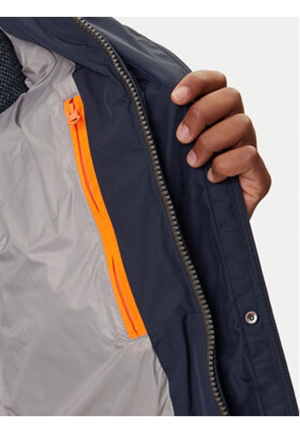 Parajumpers Płaszcz zimowy Long Bear 25WMPMPUHF04 Granatowy Regular Fit. Kolor: niebieski. Materiał: syntetyk. Sezon: zima