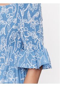 Iconique Sukienka letnia IC23 007 Niebieski Regular Fit. Kolor: niebieski. Materiał: bawełna. Sezon: lato #5