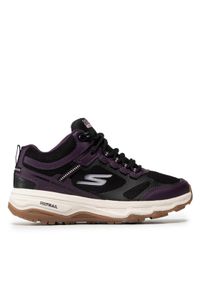 skechers - Skechers Trapery Highly Elevated 128206/BKPR Czarny. Kolor: czarny. Materiał: materiał