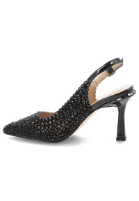 Czarne Czółenka Alma En Pena Eleganckie Obuwie Damskie Na Szpilce. Okazja: na imprezę. Zapięcie: pasek. Kolor: czarny. Obcas: na szpilce. Styl: elegancki. Wysokość obcasa: średni #4