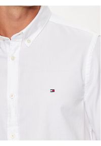 TOMMY HILFIGER - Tommy Hilfiger Koszula MW0MW34568 Biały Slim Fit. Kolor: biały. Materiał: bawełna