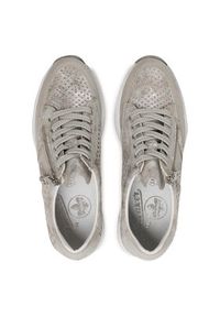 Rieker Sneakersy N4327-80 Srebrny. Kolor: srebrny. Materiał: skóra #2