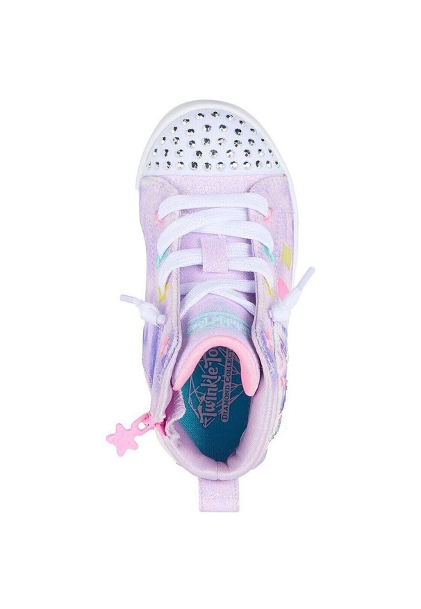 skechers - Buty sportowe Sneakersy dziewczęce, Twi-Lites 2.0 - Unicorn Glam. Kolor: różowy. Model: Skechers Sport. Sport: turystyka piesza