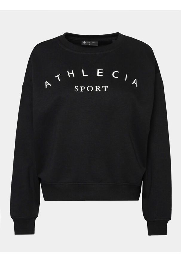 Athlecia Bluza Asport W Crew Neck EA233346 Czarny Regular Fit. Kolor: czarny. Materiał: syntetyk