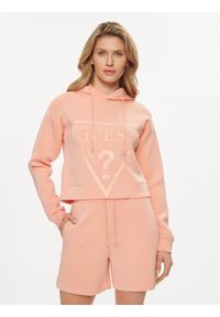 Guess Bluza New Alisa V2YQ08 K7UW2 Koralowy Regular Fit. Kolor: pomarańczowy. Materiał: wiskoza