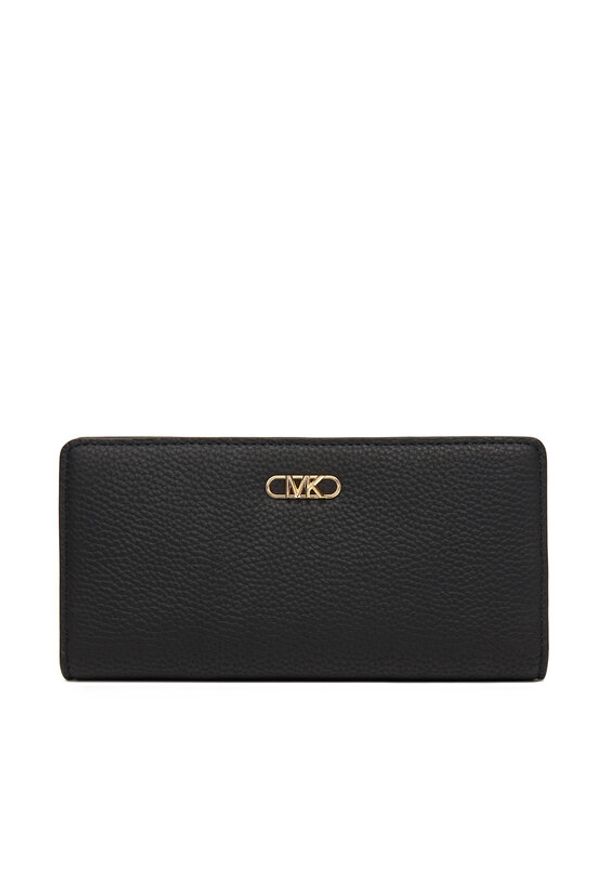 MICHAEL Michael Kors Duży Portfel Damski 32S5G8EF3L Czarny. Kolor: czarny. Materiał: skóra